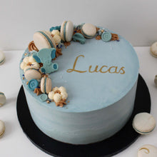 Indlæs billede til gallerivisning Bestil en personliggjort, fondant-fri kage fra Snirkleriet i Århus til f.eks. barnedåb eller babyshower