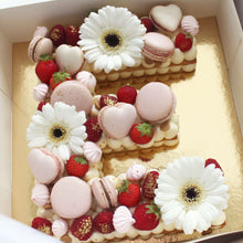 Indlæs billede til gallerivisning Tal-/Bogstavkage (MEDIUM // mørdejsbunde)