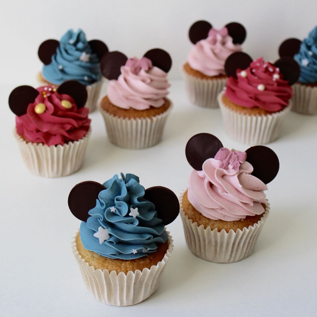 Minnie & Mickey Mouse-cupcakes